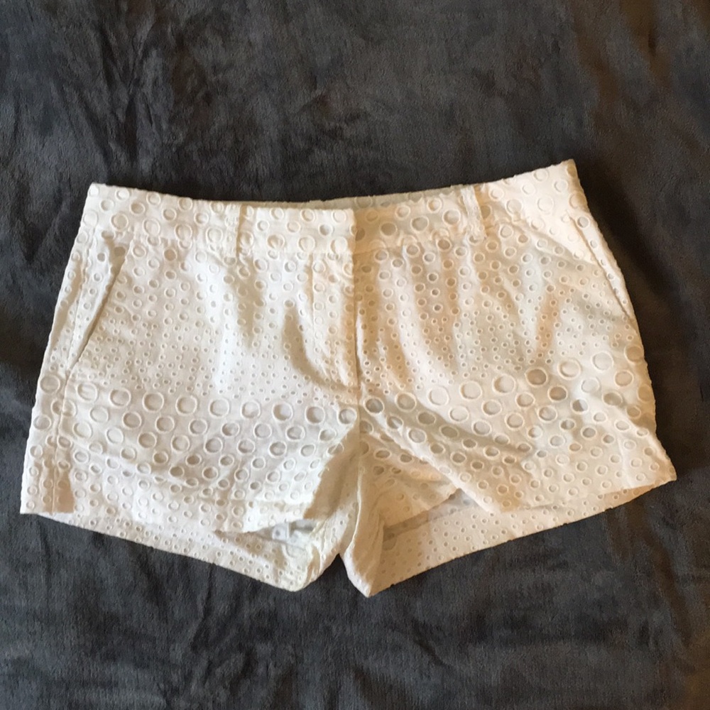 MICHAEL BY MICHAEL KORS White eyelet shorts